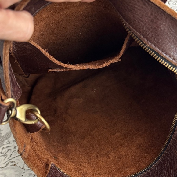 Portland leather goods, crossbody full tote, cold brew. - Picture 11 of 15